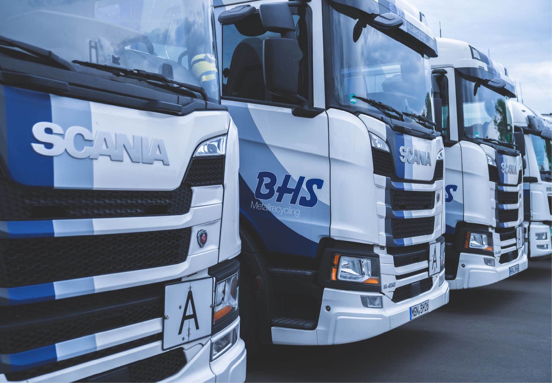 Moderner Lkw im BHS Fuhrpark