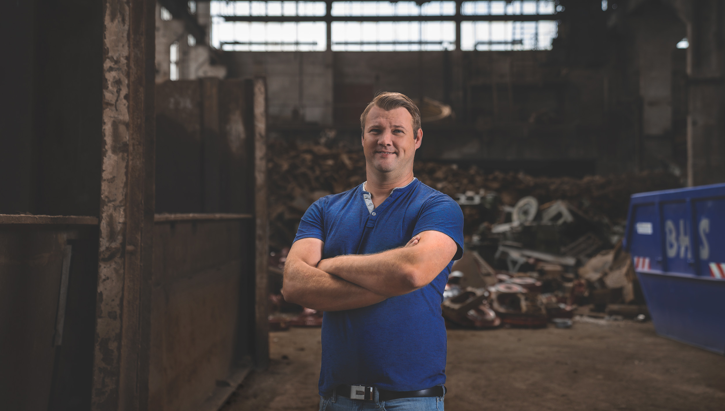Mitarbeiter von BHS Metallrecycling in Walldorf